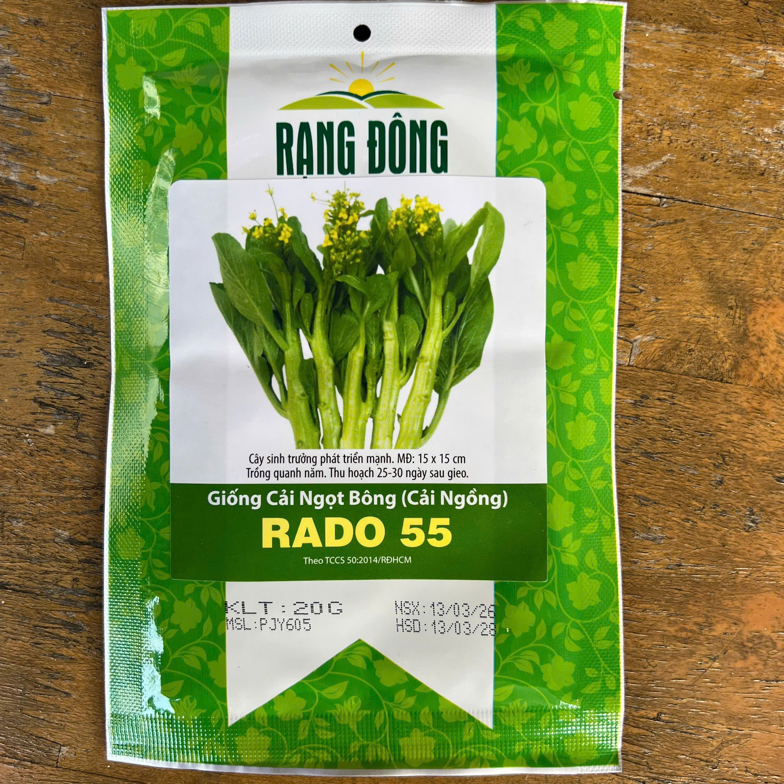 Hạt giống Cải ngọt bông (Cải ngồng) - 20g