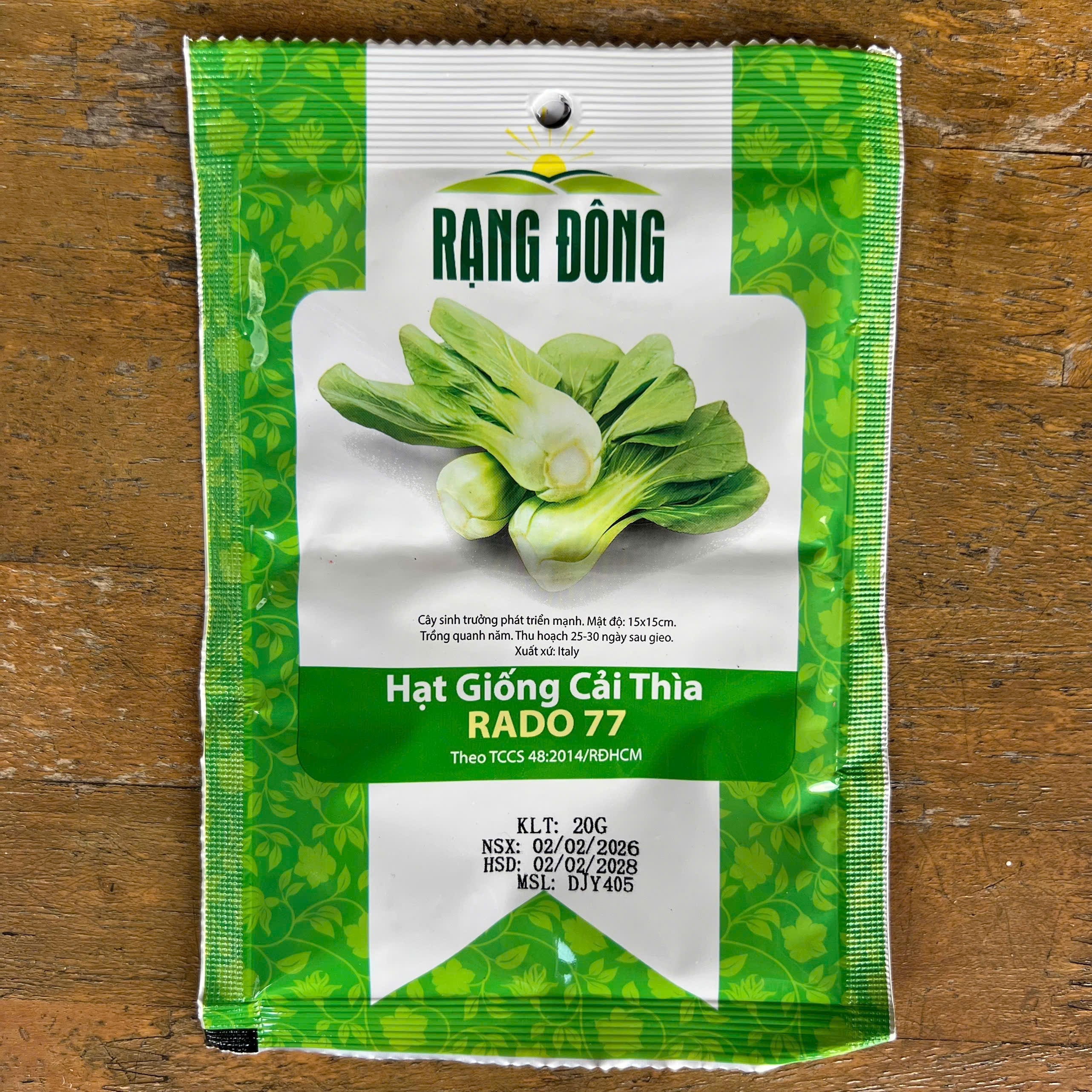 Hạt giống Cải thìa - 20g